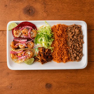 Combo De 3 Tacos De Camarón / 3 Shrimp Tacos Combo